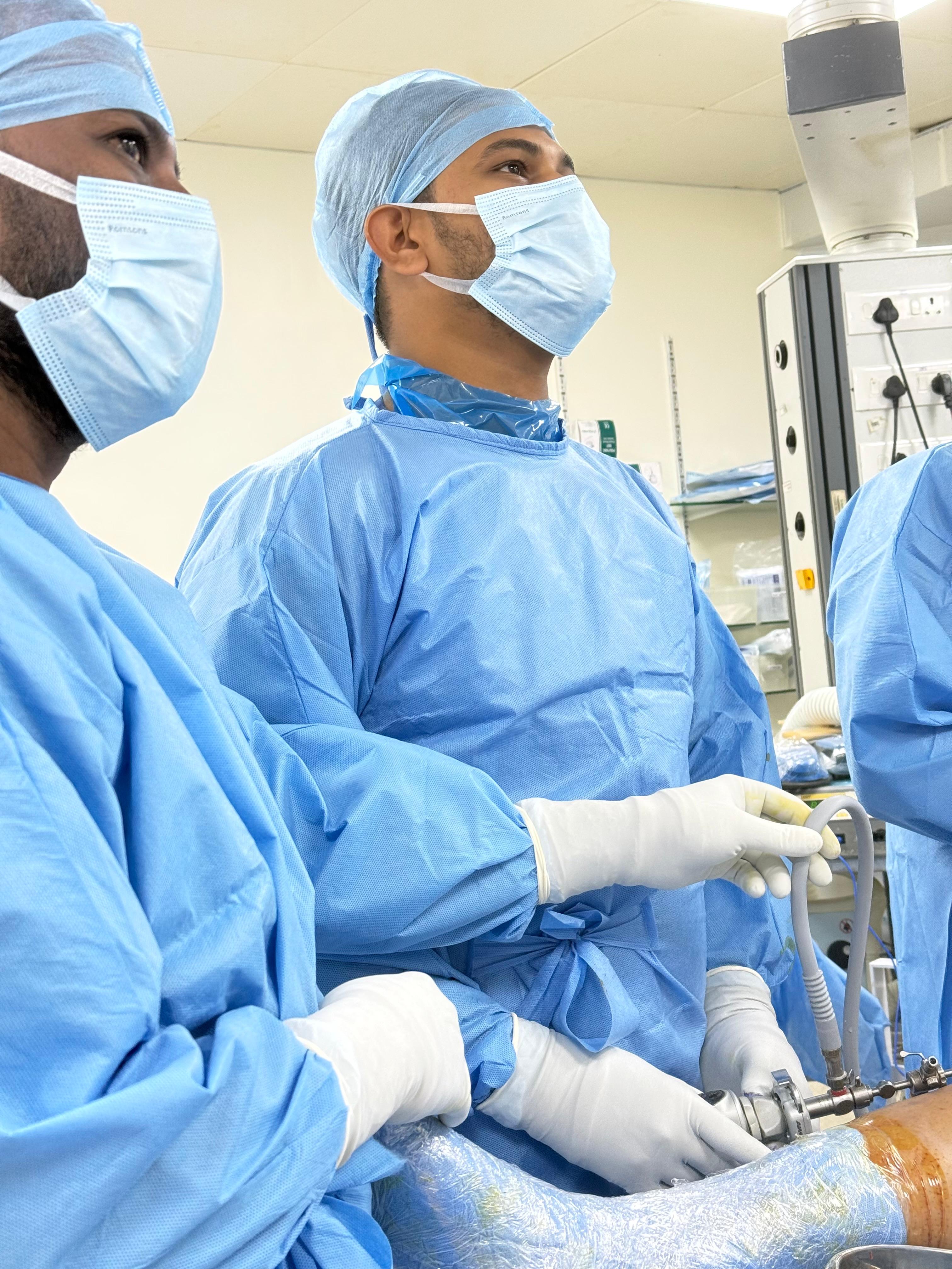 Dr. Mohammed Jawwad providing orthopedic care Dr. Mohammed Jawwad providing orthopedic care